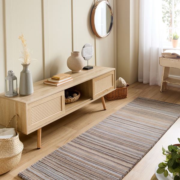 Fine Stripes Runner - Beige